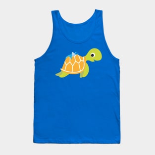 Cute Water Turtle with sea starfish Tank Top